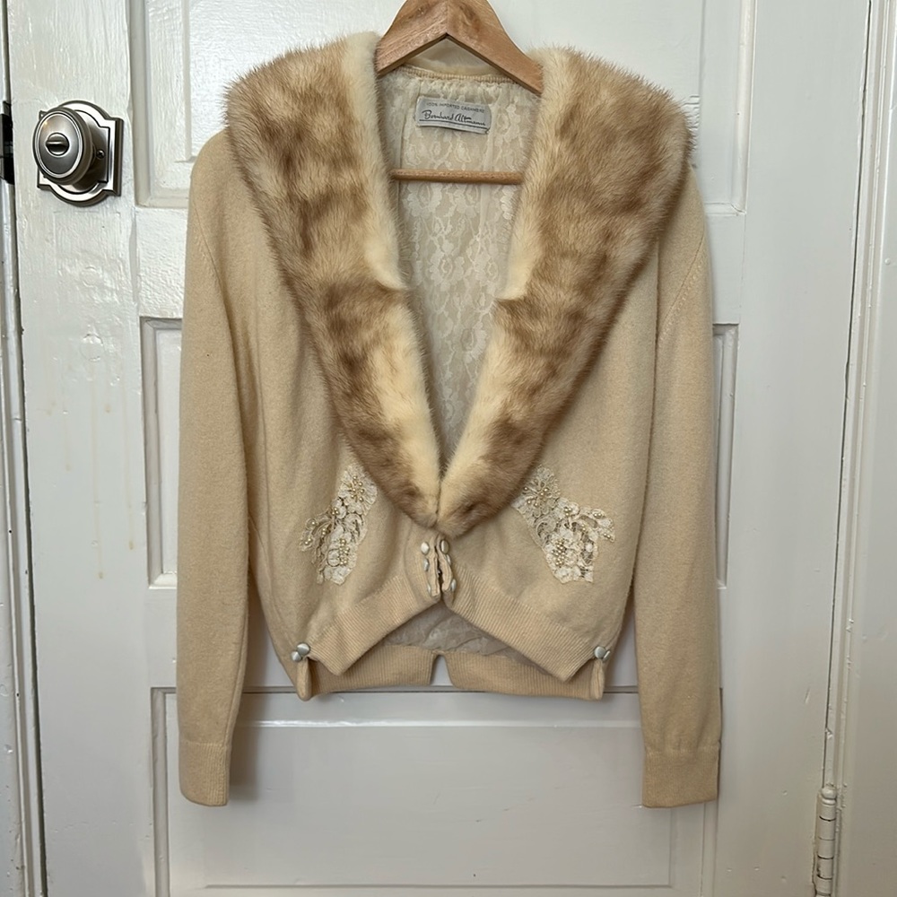 Vintage Cashmere and Fox Sweather